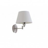 Lindby - Pola Vägglampa Cream/Matt Nickel