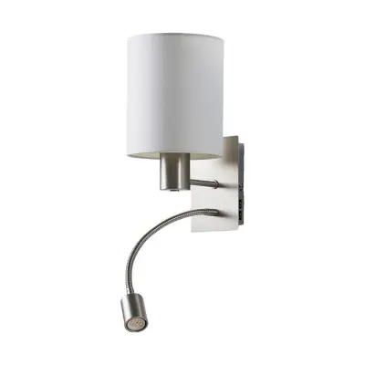 Lindby - Shajan Vägglampa Nickel/White