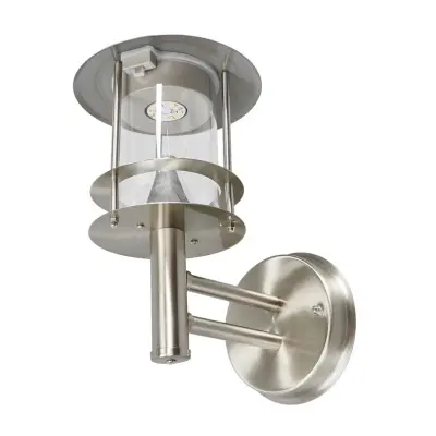 Lindby - Sumaya LED Solcelle Vägglampa Stainless Steel/Clear