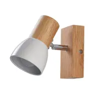 Lindby - Thorin Vägglampa Light Wood/White