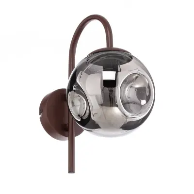 Lindby - Valentina Vägglampa Smoked Grey/Coffee