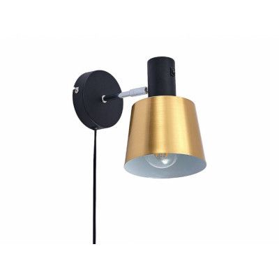 Lindby - Vlada Vägglampa Matt Brass/Matt Black
