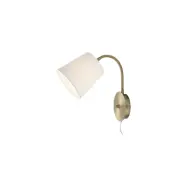 LJUSDAL vägglampa  antik/vit