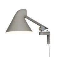 Louis Poulsen - NJP Vägglampalampa Kort Ljusgrå