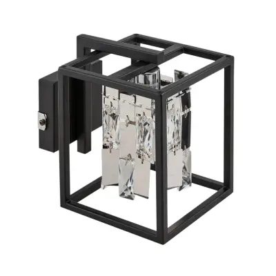 Lucande - Arcan Vägglampa Krom/Svart