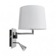 Lucande - Bent Vägglampa White/Chrome