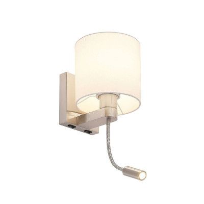 Lucande - Brinja Flex Vägglampa White/Chrome