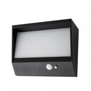 Lucande - Dava Solcell Vägglampa W/Sensor H14 Svart