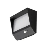 Lucande - Dava Solcell Vägglampa W/Sensor H14 Svart