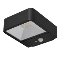 Lucande - Dava Solcell Vägglampa W/Sensor H5 Svart