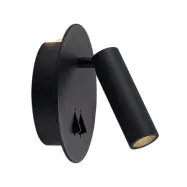 Lucande - Magya LED 2 Round Vägglampa Black