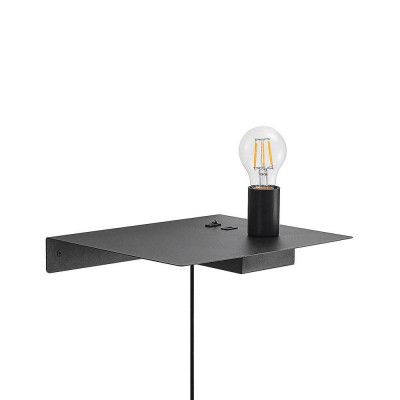 Lucande - Malvina Vägglampa USB Black