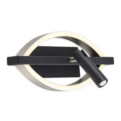 Lucande - Matwei LED Oval Vägglampa Nickel