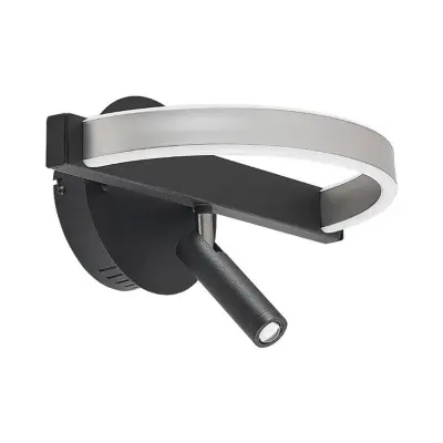 Lucande - Matwei LED Ring Vägglampa Nickel