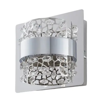 Lucande - Neelie LED Vägglampa Chrome