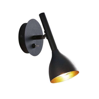 Lucande - Nordwin Vägglampa Black/Gold Lucande