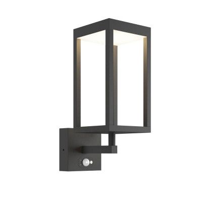 Lucande - Qimka Solcelle Vägglampa w/Sensor Graphite
