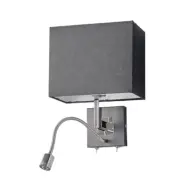 Lucande - Rebekka Vägglampa Black/Chrome