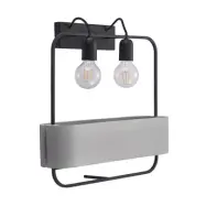 Lucande - Teona Vägglampa Black/Grey