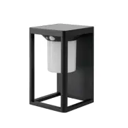 Lucande - Tilena solcellslampa för väggmontering med sensor, svart –