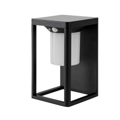 Lucande - Tilena solcellslampa för väggmontering med sensor, svart –