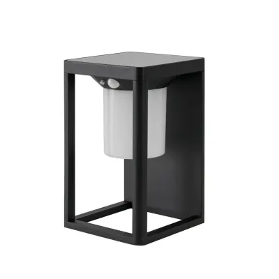 Lucande - Tilena solcellslampa för väggmontering med sensor, svart –