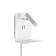 Lucande - Zavi LED Vägglampa USB White