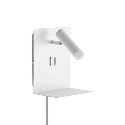 Lucande - Zavi LED Vägglampa USB White