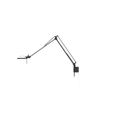 Luceplan - Berenice Vägglampa 30x30 Vit Glas/Svart