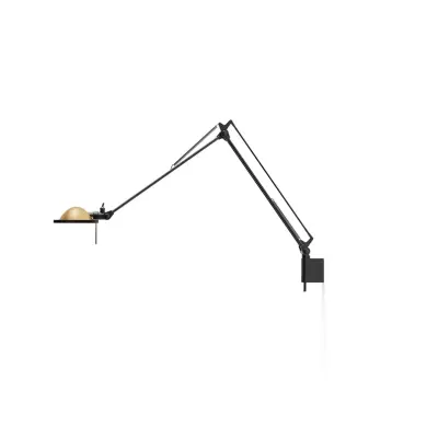 Luceplan - Berenice Vägglampa 45x45 Mässing/Svart