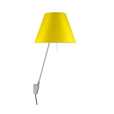 Luceplan - Costanzina Vägglampa Alu/Smart Yellow