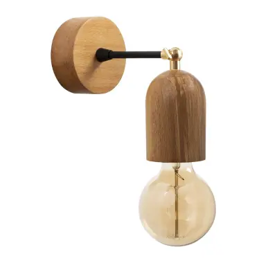 LUMI Datca vägglampa - naturträ