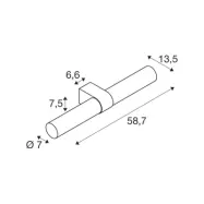 Lygant dubbel LED-vägglampa, mässingsfärgad, IP44, aluminium, glas – SLV - Badrum - Modern - Med flera ljuskällor