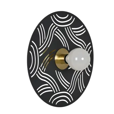 MARKET SET - Ariane vägglampa, Ø 40 cm svart