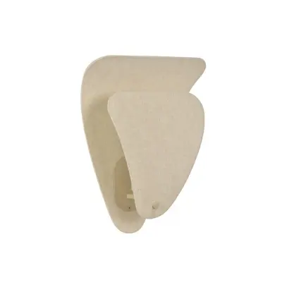 MARKET SET - Coquillage vägglampa krämfärgad 33 cm linne