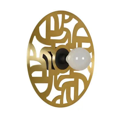 MARKET SET - Labyrinthe vägglampa, Ø 40 cm mässing