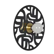 MARKET SET - Labyrinthe vägglampa, Ø 40 cm svart