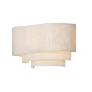 MARKET SET - Pebble textilvägglampa, krämfärgad