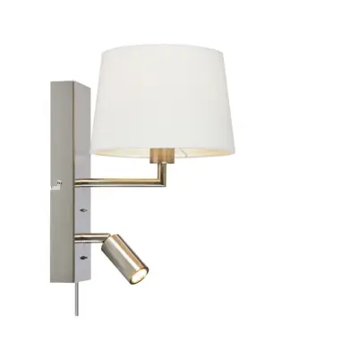 Markslöjd - Como 2 Vägglampa Stål/Vit