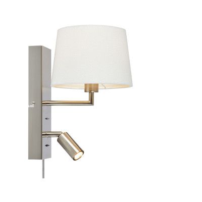 Markslöjd - Como 2 Vägglampa Stål/Vit