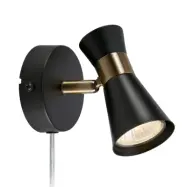 Markslöjd - Folie Vägglampa Svart/Antik Mässing