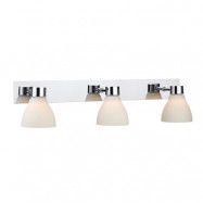 Markslöjd - Cassis 3 Vägglampa IP44 Krom/Opal
