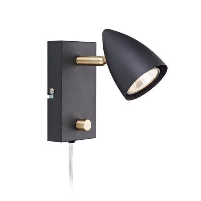 Markslöjd - Ciro Vägglampa Black/Brass Markslöjd
