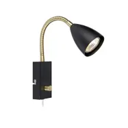 Markslöjd - Ciro Flex Vägglampa Svart/Mässing