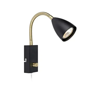 Markslöjd - Ciro Flex Vägglampa Svart/Mässing