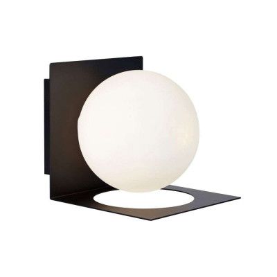 Markslöjd - Zenit Vägglampa Ip44 Black/Opal Markslöjd
