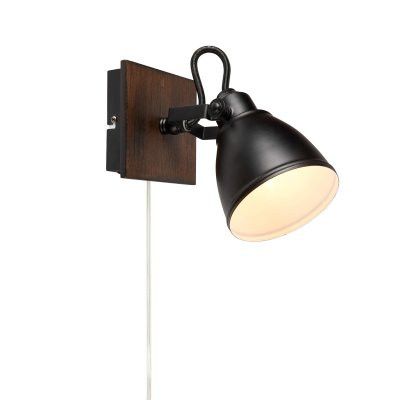 Markslöjd NATIVE Vägglampa 1L Brun/Svart