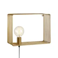 Markslöjd - Shelf vägglampa, guldfärgad, metall