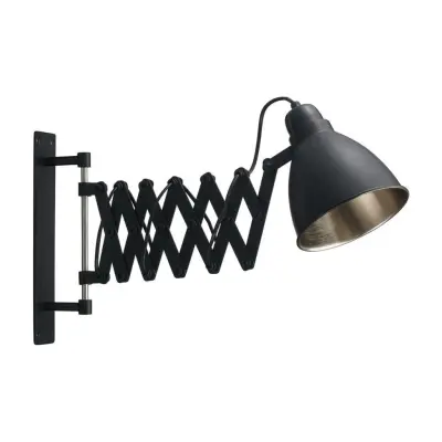 Maxime vägglampa, Svart 35-70cm