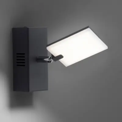 Mira LED-vägglampa, svart pärlemor, CCT – PURE - Vardagsrum - Modern - Metall - Vinklad